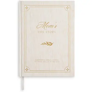 &And Per Se Mom Life Story Journal – Guided Journal for Mom with 250+ Prompts, Women’s Day Gift Idea, Mother’s Day Birthday Christmas Gift, Linen Hardcover Keepsake Book – 7.5'' x 10'' (Beige)