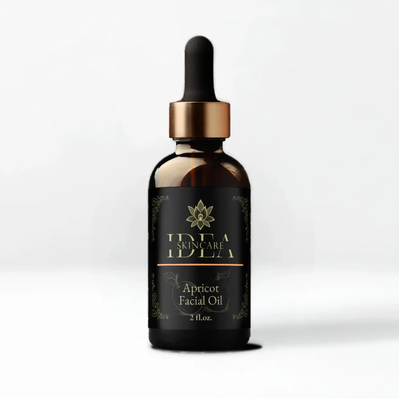 IDEA Boutique; Apricot Facial Oil; Perfect for Dry Skin Organic Botanical Oil with Squalane and Essential Oils, lemongrass, lavender and manuka Vegan Skincare Dewy Moisture Skin Repair Sensitive Skin Alcohol Free Hydrating