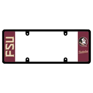 FSU Seminoles Florida State University Patented License Plate Frame Holder EXCLUSIVE