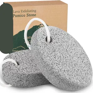 2PCS Natural Pumice Stone, Lava Pedicure Tools Hard Skin Callus Remover for Feet and Hands - Foot File Exfoliation to Remove Dead Skin, and Callusess