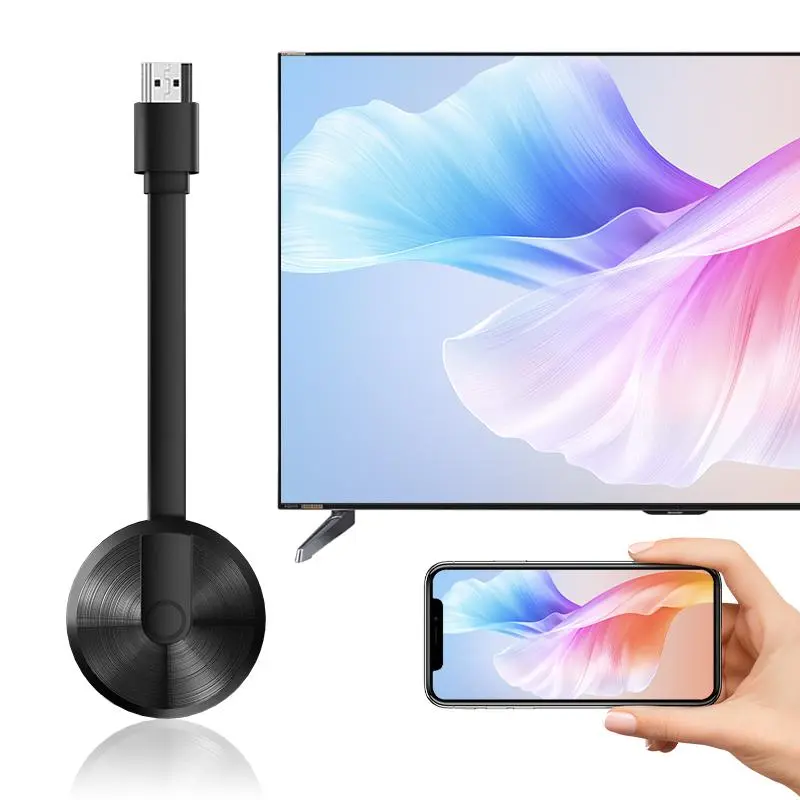 Wireless Screen Projector HD TV Monitor Portable Mobile Phone Connection TV Monitor HD Wireless 5G 4K Horizontal and Vertical Screen Connector