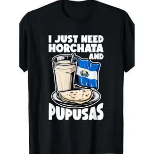 Horchata Pupusas El Salvador Inspired T-Shirt Design
