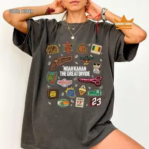 Noah Kahan The Divide Tour Graphic Tee, Comfort Colors Garment Dyed Unisex Shirt