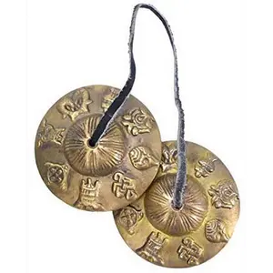 Tibetan Meditation Bell - Tingsha Cymbals with Straps for Yoga and Healing