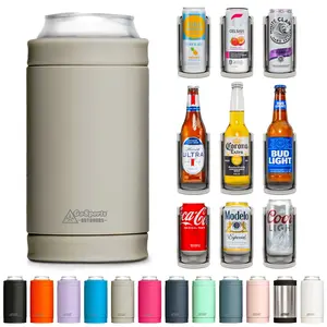 DUALIE 3 in 1 Insulated Can Cooler - Fog Gray