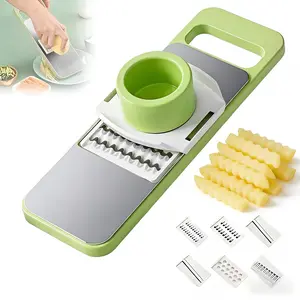 premium grade  6-in-1 Multi-Function Peeler Stainless Steel Vegetable Chopper Kitchen Fast Slicing Shredding Dicing Fruit multifunctional Vegetable mandoline slicer Cooking Artifact all in one peeler