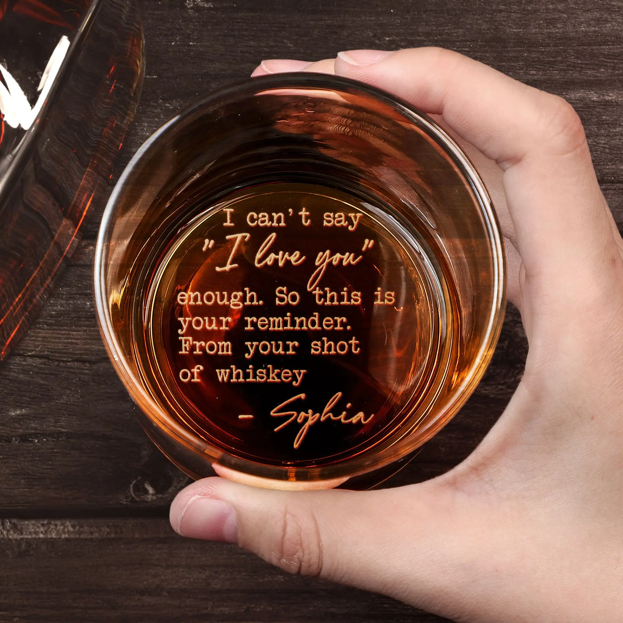 I Can't Say I Love You So Much High quality laser engraved whiskey glasses, Personalize your name or handwriting Gifts for couples, Home Decor & Gifts, Funny gift for men and women, Drinkware. Stylish