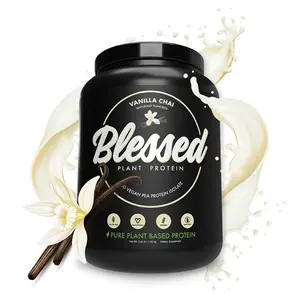 EHPlabs Blessed Plant Based Protein Powder - 30 Serves - 23g Protein per serve - dairy free, Vegan, Soy Free - Edible Dietary Fitness supplement