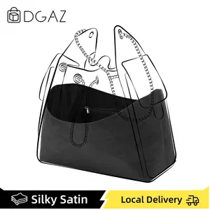 DGAZ Lightweight Purse Organizer Insert for Chanel 25 Handbags,silk and DupontPaper handbag inner for Luxury Bag