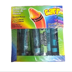 CARR - Bubble Gum, Assorted Flavors / 24 Pieces Pack /