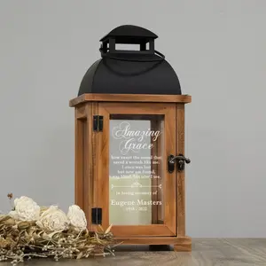 Amazing Grace Memorial Lantern | Amazing Grace Sympathy lantern Lantern | Personalized Funeral Gift | In Memory Gifts | Custom Grief Gift