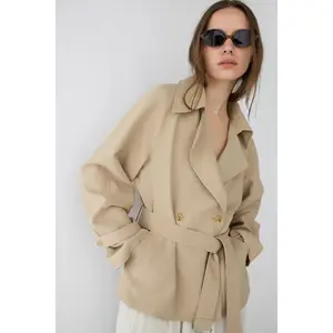 SHORT OVERSIZED TRENCH COAT