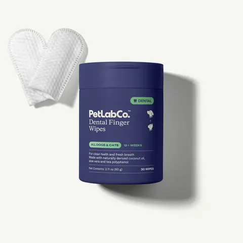 Dental Finger Wipes for Dogs and Cats - Easy Teeth-Cleaning, Supports Whiter Teeth and Fresher Breath