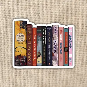 LGBTQ+ Bestsellers Book Stack 3-inch Sticker