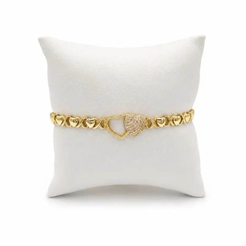 B9 Heart Bracelet - Gold Plated 14k
