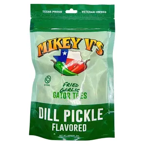 Mikey V’s Gator Toes - Crispy Fried Dill Pickle Flavored Garlic Snack