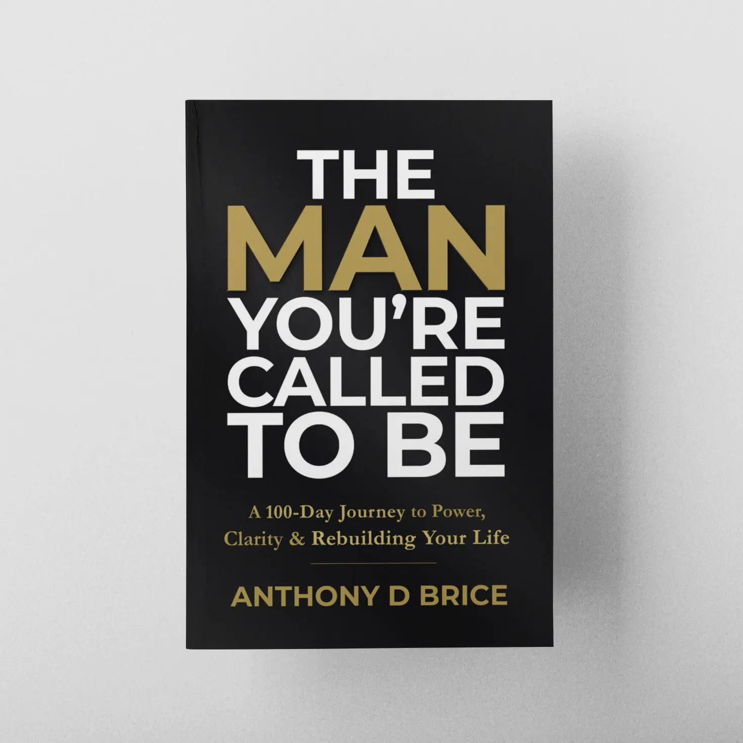 Anthony D Brice The Man You're Called To Be 100-Day Devotional Book for Men Motivation Mindset Reset Mental Health Confidence Personal Growth Tool 979-8-9887656-2-2 Workbook, Daily Devotional Journal, Workbook Paperback, Mens Gifts