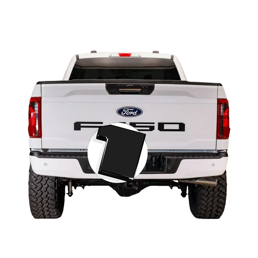 3D Tailgate Letters Stickers Insert for 2021-2025 Ford F-150, ABS Engineering Plastics Badge Accessory, 3M Strong Back Adhesive Stays Put, Quick Install No Tools Simple Stick-On, Weatherproof Anti-Fade Gloss Black Decal