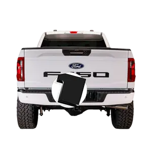 3D tailgate letters stickers insert Compatible with 2021 2022 2023 2024 2025 Ford F-150 Tailgate badges 3m Strong Back adhesive  ABS engineering plastics Weatherproof  Anti Fade Coating Factory Look Accessory  Gloss Black Personalized Car Truck Decal