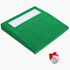 VEVOR Pitching Mound, Portable Baseball Pitcher's Mound, 31 in Indoor Outdoor Pitching Practice and Training Equipment, Softball Pitching Aids with Antifade Turf, Pitching Rubber, Carry Handle