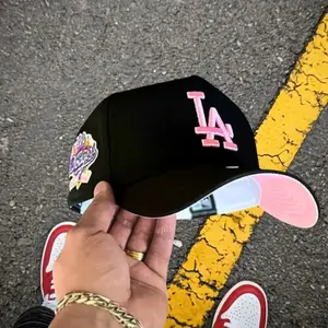 New Era MLB 59FIFTY Snapback Cap - LA Dodgers Anniversary Patch, Unisex Classic Sport Streetwear Adjustable Collectible Sports Headwear