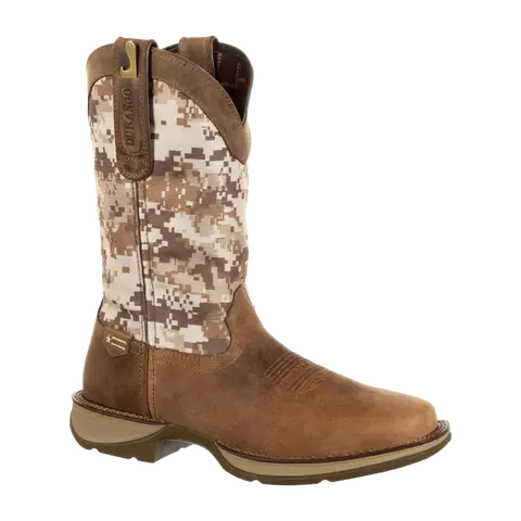 Durango Men's Rebel Desert Camo Dusty Brown Square Toe Boots DDB0166