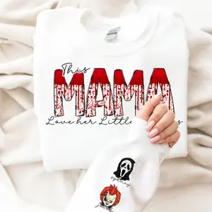 Custom Mama Loves her little horrors Sweatshirt