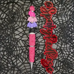 Spooky Bat beaded horror pen