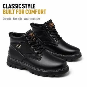 YANXIANSHOES Men’s Urban Edge Tactical Walking Shoes - Durable, Stylish Work Protective Shoes with Rubber Sole