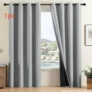 100% Blackout Curtains, Room Decor Window Blinds, Thermal Insulated Curtain, Blackout Window Cover, Thermal & Soundproof for Living Room, Bedroom, Office