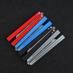 Aluminum Butterfly Trainer, Essential Beginner Equipment, Versatile Metal Flip Tool, Outdoor Edc Tool, Four Colors Available