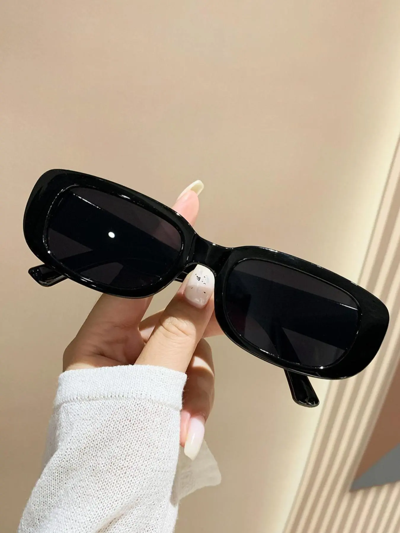 Square Frame Design Glasses, 1 Pair Simple Summer Beach Glasses for Women and Men, Fashion Glasses for Outdoor Sports or Daily Use, Travel Accessories, Stylish Glasses