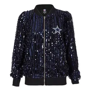 Football Fan Shop Officially Licensed NFL Women's Sequin Jacket from Fabgating by Cucé - Cardinals