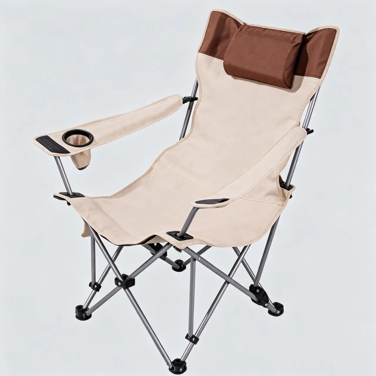 UDEAR Portable Folding Camping Chair—a Dual-purpose Chair for Sitting and Reclining Removable Footrest,Compact Design for Camping, Beach, Picnic and Outdoor Activities