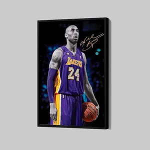 Kobe Bryant Poster Los Angeles Lakers NBA Wall Art Basketball, Sports Home Decor