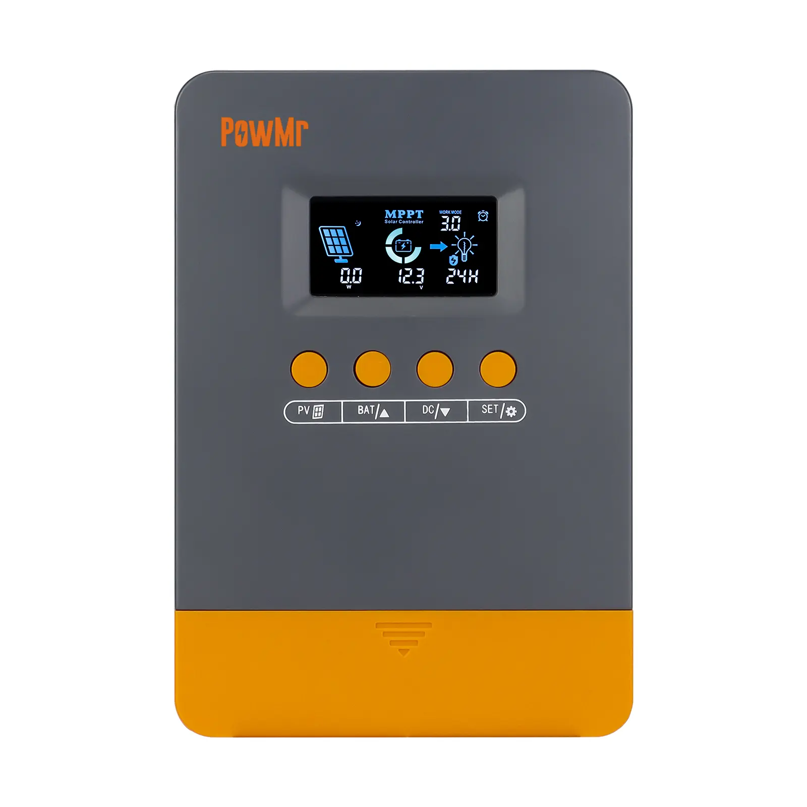 PowMr 25A 30A 45A MPPT Solar Charge Controller 12V 24V Auto, Solar Panel Regulator, MPPT Max.PV Input 80V, Work with Lead-Acid and Lithium Batteries, Fits RV Marine Off Grid