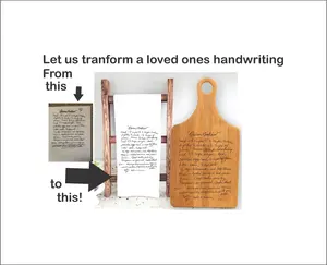 Personalized Handwritten Recipe Cutting Board with Loved Ones Handwriting Chopping Kitchen Durable Customized Gift for Cooking Enthusiasts