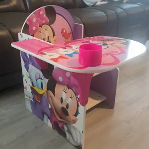 Minnie Mouse Chair Desk with Storage Bin