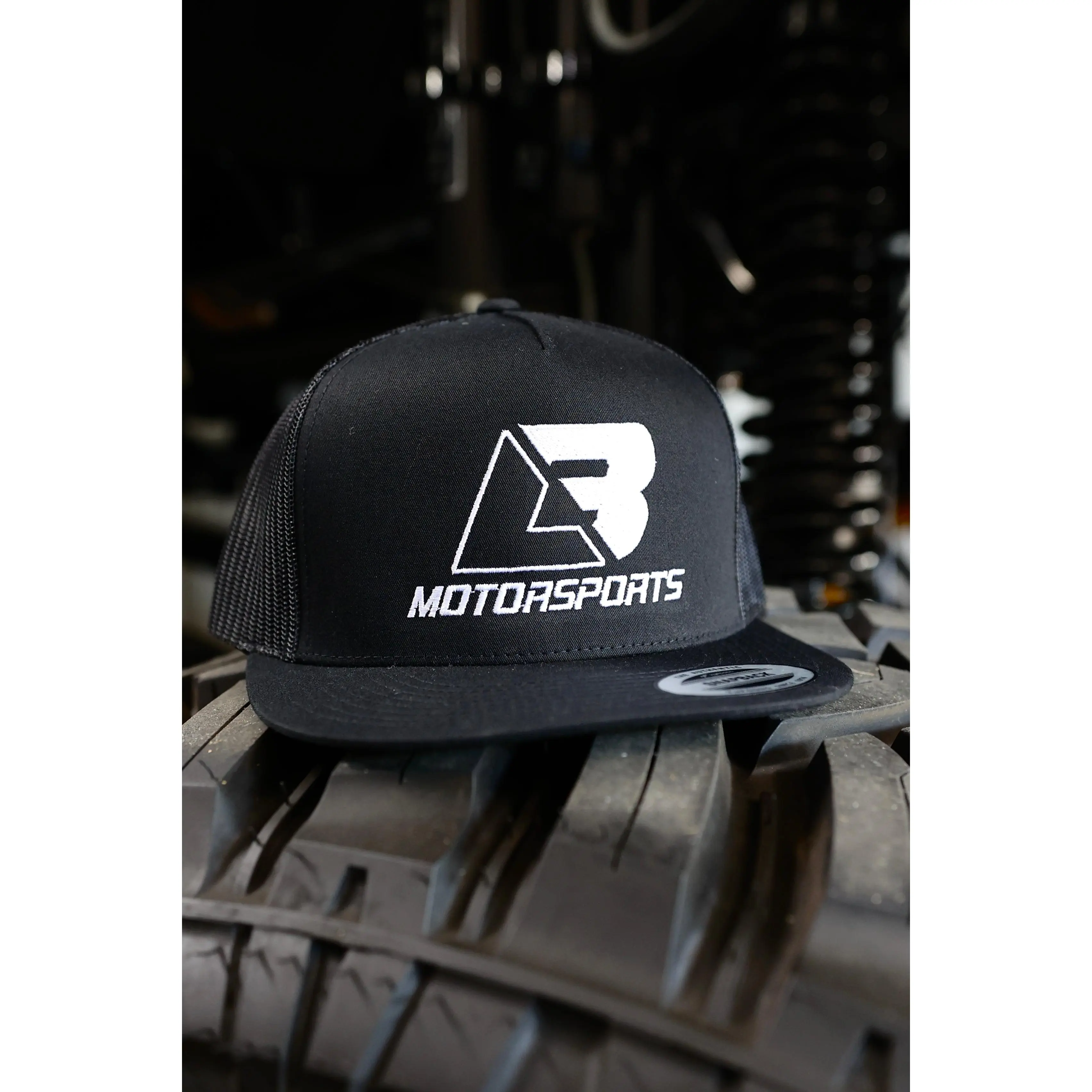 White Logo Flatbill