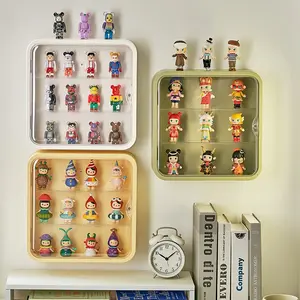 Wall-Mounted Storage Display Rack for Blind Box Acrylic Figure Collection, Dustproof & Moisture-Proof Doll Showcase Holder