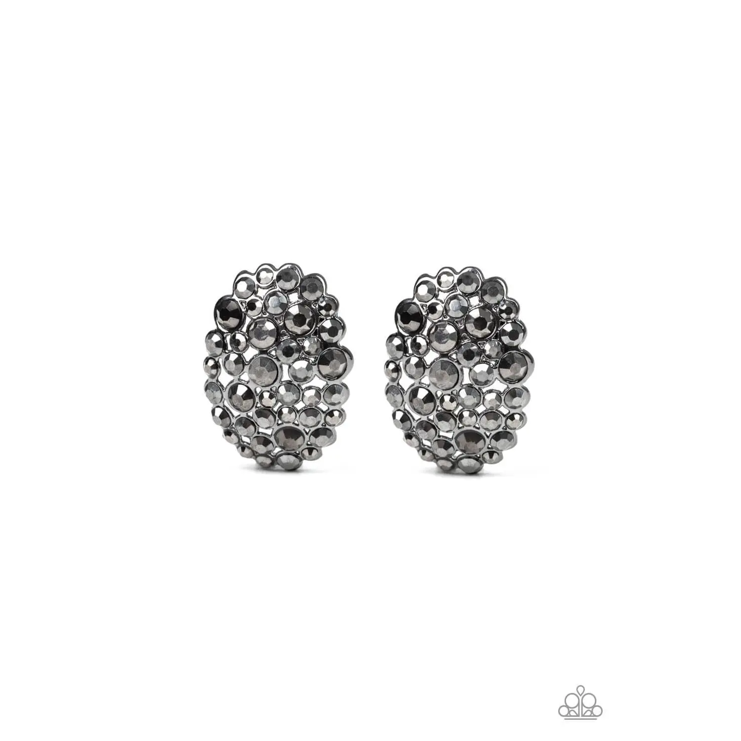 Daring Dazzle - Black Earrings