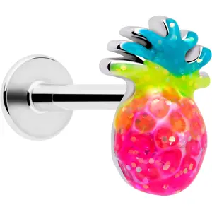 16 Gauge 5/16 Hot Tropical Pineapple Labret Monroe Tragus