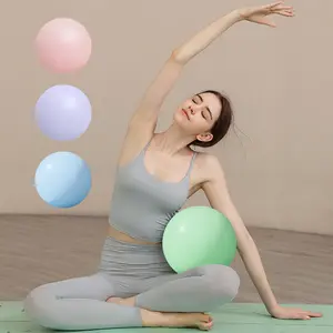 Professional Grade Anti-Burst Yoga Ball, 9.8 Inch Small Fitness Stability Ball, Slip-Resistant Design for Pilates & Exercises, Home Workout Equipment