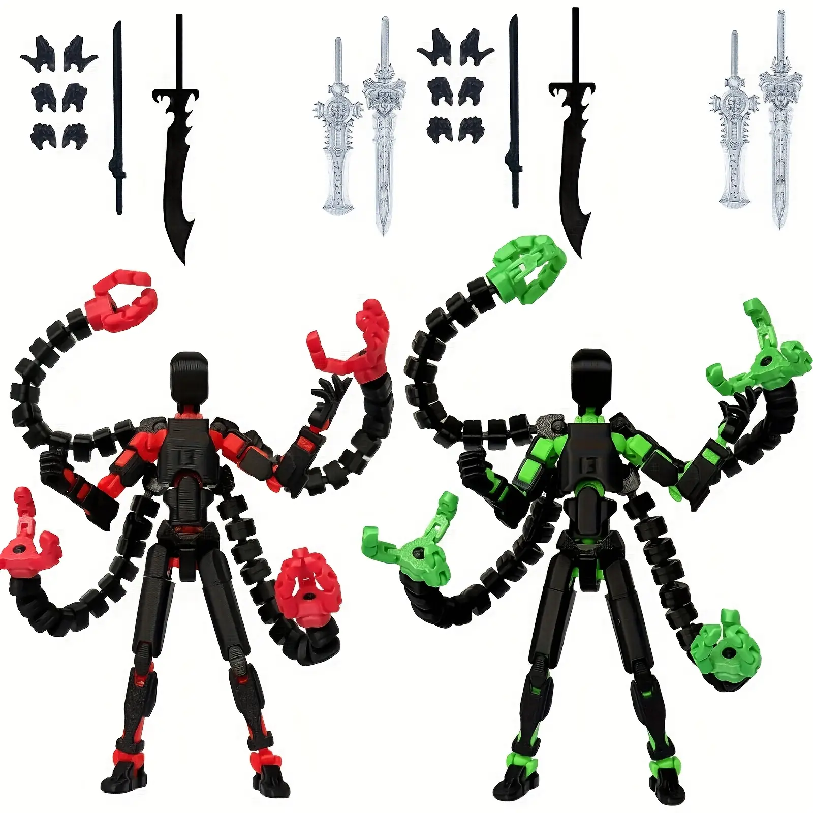 1Pcs Assembled T13 Nova Action Figure Set, 3D Printed Multi-Joint Posable Robot, Game Enthusiast Toy & Desktop Decor