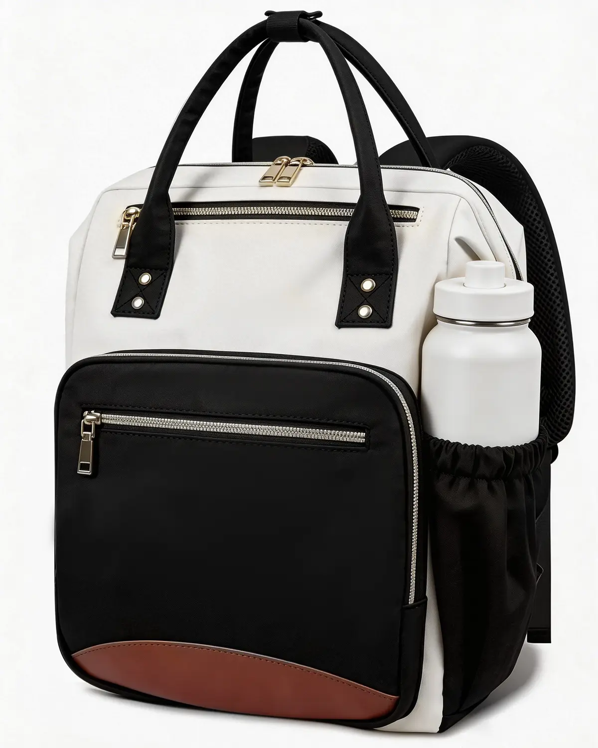 LEFAME Women's Waterproof 15.6" Laptop Backpack - Work Bags for Women, Laptop-Friendly Easy-Carry Bag, Wide Opening, 40oz Bottle Holder, Ideal for Work, Mother's Day Gift Idea, Laptop-Friendly Laptop Bags