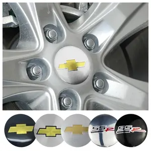 4Pcs 56mm Aluminum Alloy Wheel Center Hub Emblem Sticker, Car Decoration Decals for Chevrolet Cruze Captiva Aveo Spark Colorado, Sticker For Cars