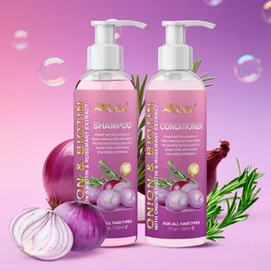 NEW YEAR SALE! AKban Onion & Biotin Perfume Shampoo Conditioner Set (200ml x2) | Shiny Soft Hair