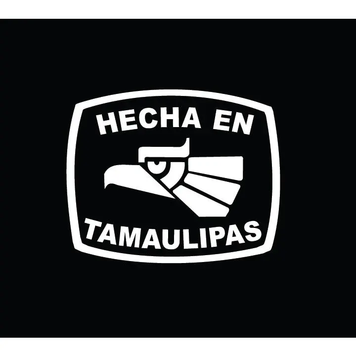 Hecha en Tamaulipas letters Decal Car Window Laptop Flag Vinyl Sticker Mexico TAMPS Mexican Sticker, Trucking, Trokiando Trucks decal Mex