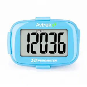 Avtrek 3D Pedometer Clip On-Step Counter for Walking-No App No Phone-LED Backlight-Accurate Step Tracker Clip-Outdoor Activities Fitness -for Women,Men,Senior summervibes