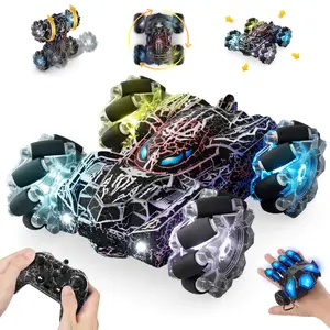 Spider Remote Control Car, Gesture Sensing RC Stunt Car, Double Sided Race Car with Headlight, 360° Rotating RC Drift Car, 4WD Rechargeable RC Stunt Car, outdoorfun, Christmas gifts, BlackFriday